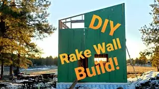 DIY Cabin Rake Wall Build (And ZIP 2.0)