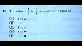 Problem 10 - Official GRE Practice Test 1 - Quantitative portion