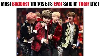 Most Saddest Things BTS Members Ever Said In Their Life That Will Make You Cry! (Part 1)