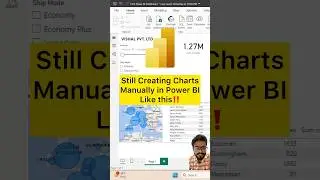 Don't Create Charts Manually in Power BI‼️Instead Use AI Feature😎 #powerbi #chart #shorts #excel