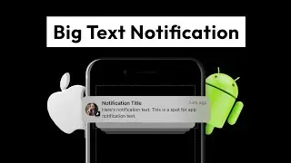 How to add Big Text Notification | Flutter | 2023