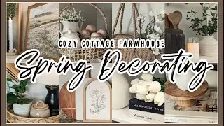 🌷 FARMHOUSE SPRING DECORATING IDEAS│COZY SPRING HOME TOUR│ DECORATING FOR SPRING │HOME DECOR