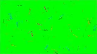 CONFETTI FALLING EFFECT ON GREEN SCREEN