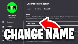 How To Change Your Youtube Channel Name 2024! - Change Channel Name