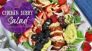 Chicken Salad with Triple Berries | Summer Chicken Salad with Berries