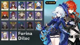 Free Genshin Impact Account Giveaway [Furina & Diluc] #41 Europe Server