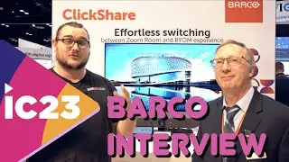 InfoComm 2023 BZBGEAR Interview with Barco to Learn About ClickShare