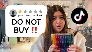 i tested 1-star tiktok art supplies…