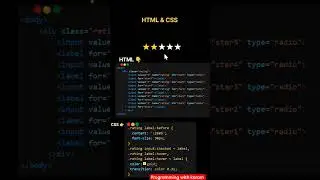 Rating input type radio using Html and  CSS #shorts #shortsvideo #html #css