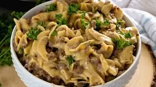 Instant Pot {Pressure Cooker} Hamburger Stroganoff