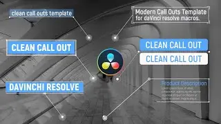 Clean Call Out Titles ★ DaVinci Resolve Templates ★