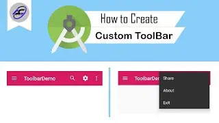 How to Create Custom Toolbar in Android Studio | CustomToolBar | Android Coding