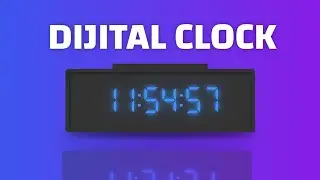 Simple Digital Clock using HTML CSS &  jQuery