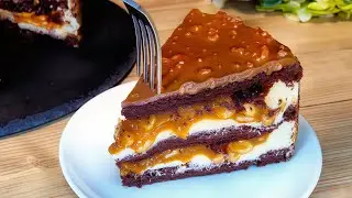 Snickers cake that melts in your mouth! Simple and very tasty! 😋