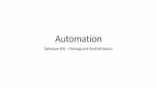 Firebug and Firepath Basics - Selenium IDE Tutorials 07