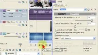 Fred voice effect in Sony Vegas Movie Studio using voice pitch shift