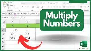 Multiply Numbers in Excel Formula