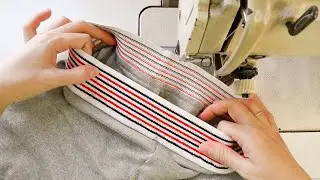 Sewing Techniques For Beginners | How To Sew Elastic Waistband Neatly