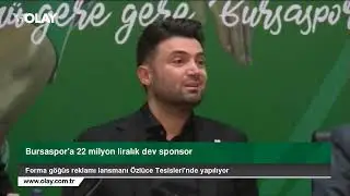 Bursaspor'da 22 milyon liralık dev sponsorluk anlaşması