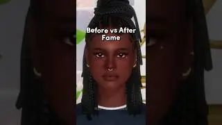 BEFORE vs AFTER FAME ✨ || #sims4 #shorts #sims4cas