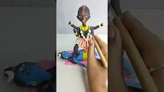 DIY clay Kali Mata Idol #shorts