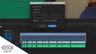 Quickly Sync Audio with Video in Adobe Premiere Pro CC