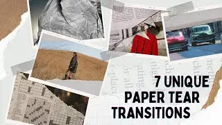 Ultimate Paper Tear Transition Overlays | 7 Newspaper Transitions for Any Software