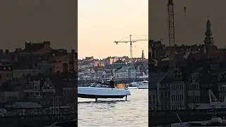 WTF? Hovering boat in Stockholm, Sweden. Candela?