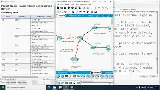 14.3.5 Packet Tracer - Basic Router Configuration Review