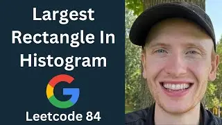 Largest Rectangle in Histogram - Leetcode 84 - Stacks (Python)