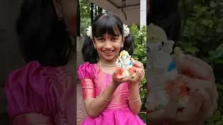 Tom 🍓 Jerry (Soumya&Ammu) Ganapati Pooja🍌🌸 #shorts #viral #v5familyshow