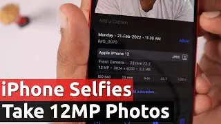 iPhone FRONT CAMERA Takes 7MP PHOTOS Instead of 12MP, WHY?
