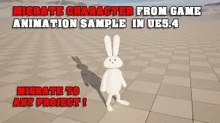 Migrate Character from Game Animation Sample to Any Project in UE5.4