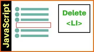 JavaScript - How To Delete Selected LI From UL List In JS [ with source code ]