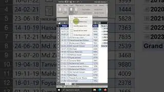 Pivot Table দিয়ে মিনিটের কাজ সেকেন্ডে শেষ করুন 😀  #excel #excelshorts