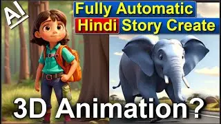 Full Automatic 3D Animation Video Create | Make 3D Hindi Cartoon Story | image to video | AI Video