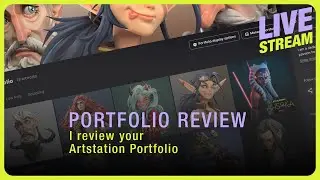 Community Portfolio Review Part 1 | Artstion | on Live Stream