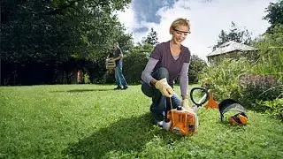 Запуск мотокосы STIHL FS 50