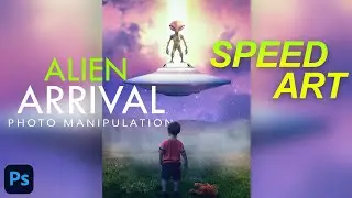 ALIEN ARRIVAL Photo manipulation art | Photo manipulation