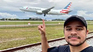 Getting REAL CLOSE to Planes Landing at Miami International Airport!