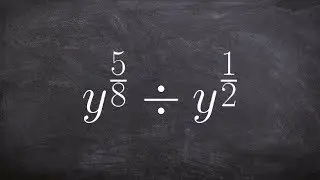 Dividing two exponents with rational powers to simplify the expression