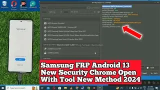 Samsung frp bypass Android 13 Binary U8 Chrome Open New Security | New Method 2024