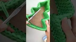 корзинка из трикотажной пряжи 🎄 