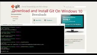 Download and Install Git On Windows 10 | basic command | push the file to GitHub