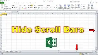 How to Hide and Unhide Scrollbars In MS Excel