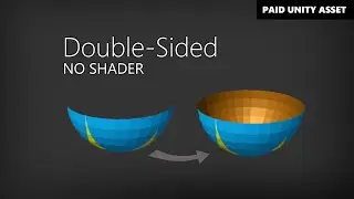 Unity Paid Asset: How to make a mesh double sided without using a custom shader.