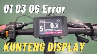 How to check lcd display error 01 03 06 for mountain ebike motor kits