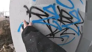 RAW VIDEO🔥TAGGING.THROWUPS.HANDSTYLE. Astro/Needle/Chisel cap and Marker.GRAFFITI.Rebel813