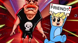 Alan wants to friend the BULLY .. #roblox #obby