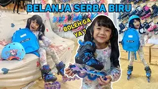 SAMANTHA BORONG SEPATU RODA SERBA BIRU